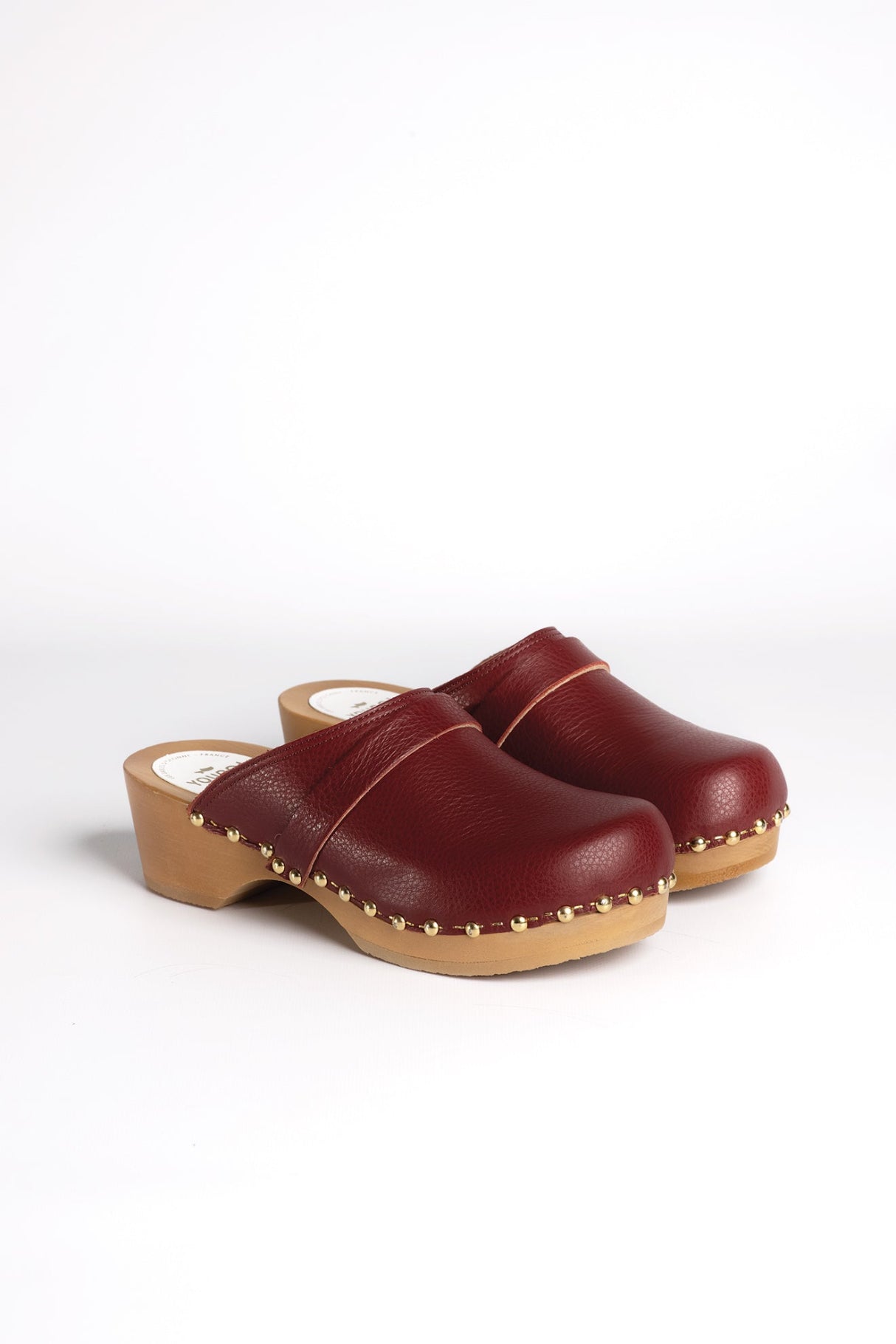 YREN ROCK CUIR GRAINE VEGETAL CERISE